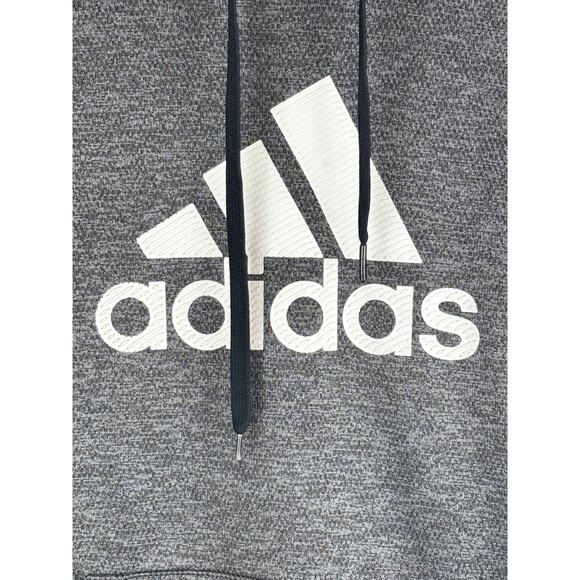 Adidas Climawarm Gray Kangaroo Pocket Hoodie Size Large - Picture 2 of 6